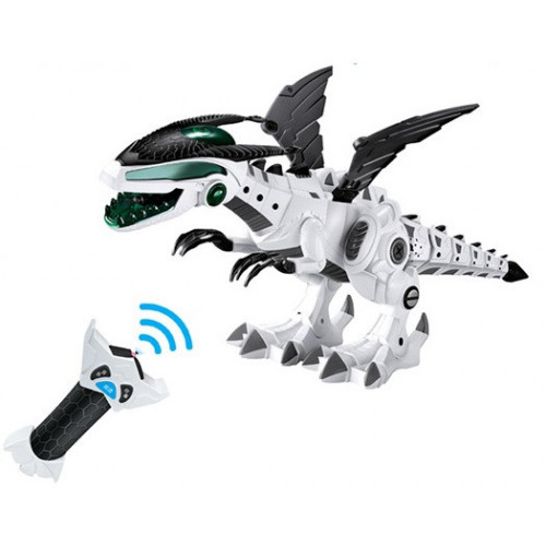 Динозавр на пульте управления 0868-2 (подсветка, звук, ходит, дышит паром)