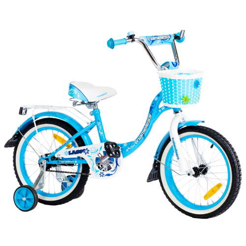 Детский велосипед Nameless Lady 18 (2021, голубой)