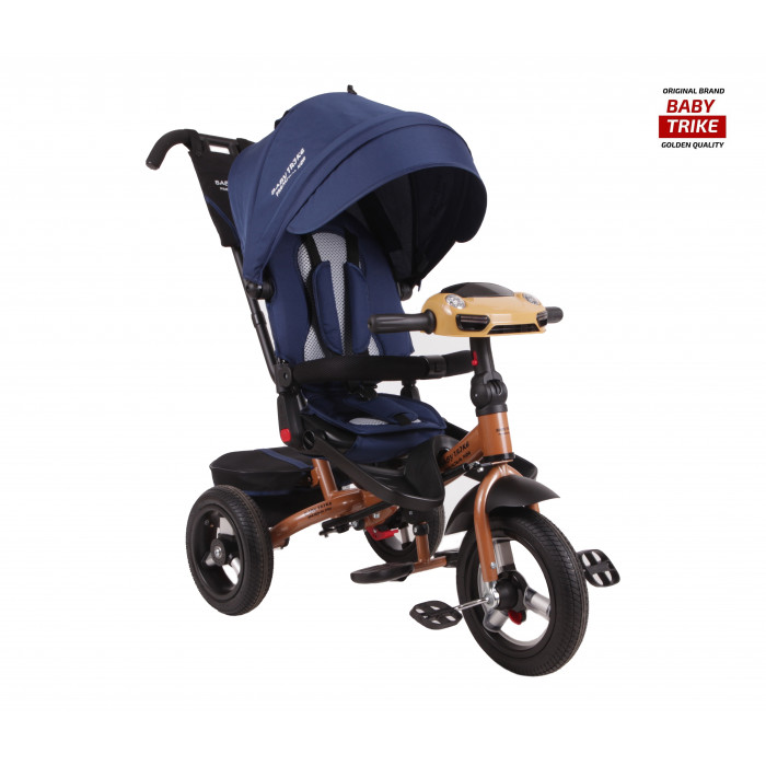 Детский трехколесный велосипед Baby Trike Premium Original (синий, 2019)