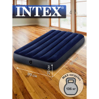 Надувной матрас кровать Intex 64757 (усиленный), 99х191х25 купить в Минске
