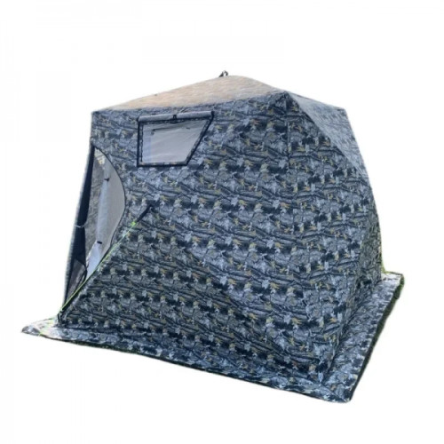 Четырехслойная зимняя палатка куб для рыбалки Mircamping 2019MC-СНЕГ (240х240х195/220см)
