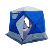Трехслойная зимняя палатка куб Mircamping 2020 (300х300х205см) (мобильная баня) купить в Минске