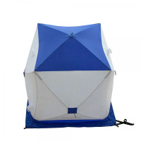Палатка зимняя куб Следопыт (175х175х176), 3 слоя, PF-TW-07/2 (белый/синий) купить в Минске