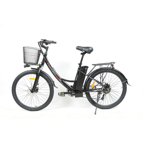 Электровелосипед двухколёсный для взрослых SAMEBIKE VENTURE, арт. SB-VENTURE250,чёрно-серебристый